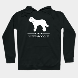 Sheepadoodle White Silhouette Hoodie